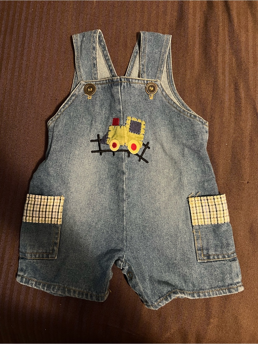 Cachcach overalls size 12 months with Train